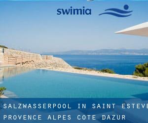 Salzwasserpool in Saint-Estève (Provence-Alpes-Côte d'Azur)